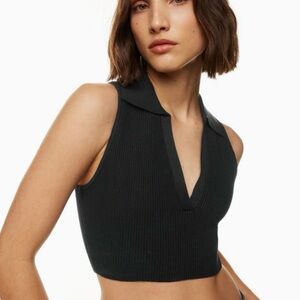 Babaton Sculpt Knit Polo Top